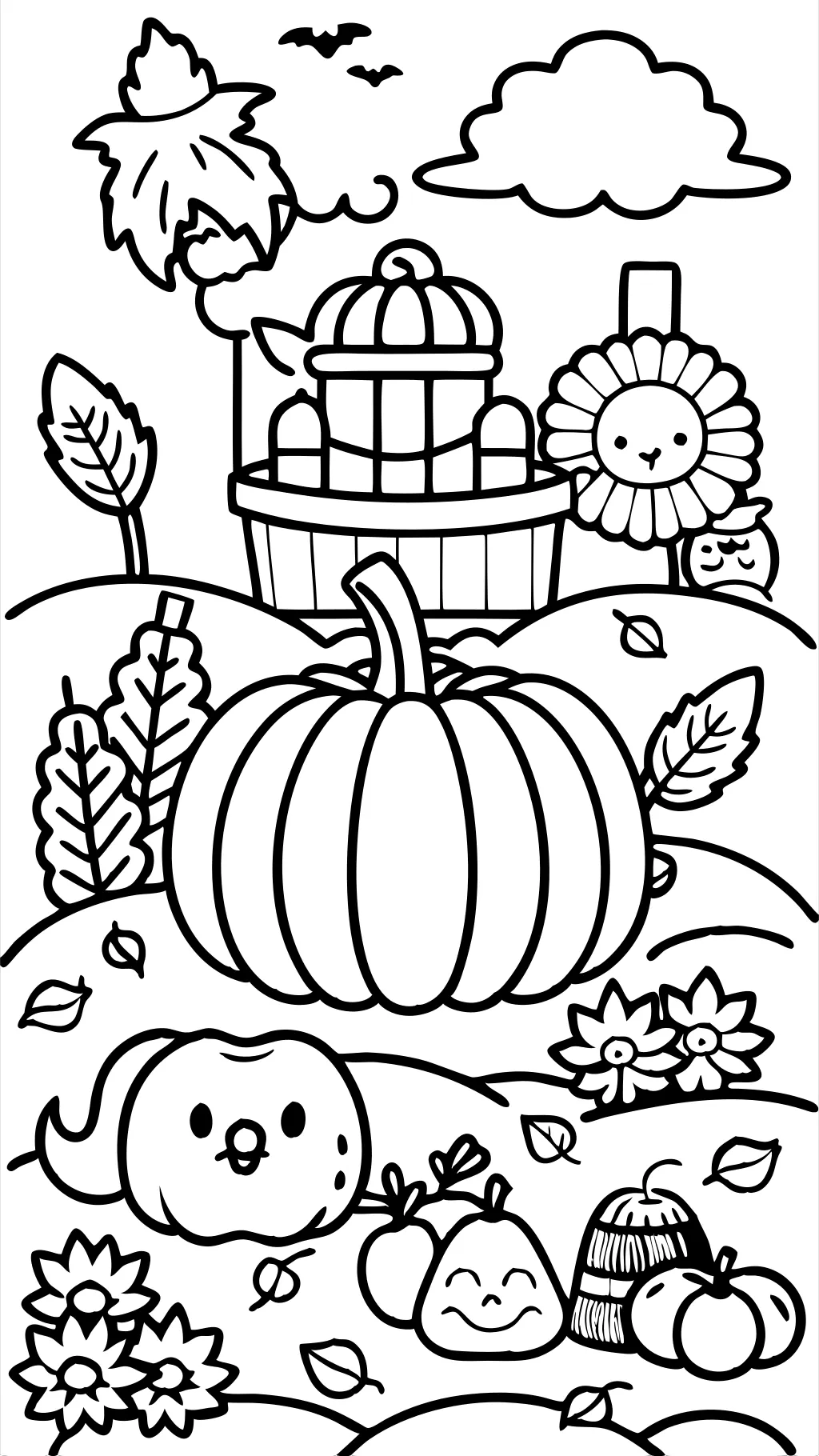 coloriages de photos de Thanksgiving